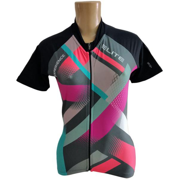 Imagem de Camiseta De Ciclismo Feminina Esportiva Elite Contra os Raios UV  Confortável 135168 Preto