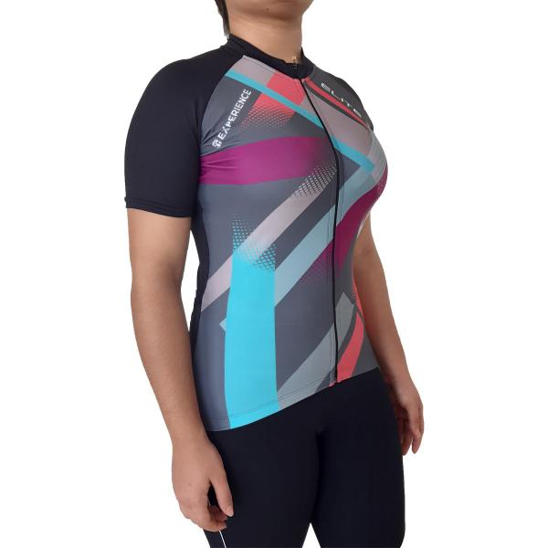 Imagem de Camiseta De Ciclismo Feminina Esportiva Elite Contra os Raios UV  Confortável 135168 Preto