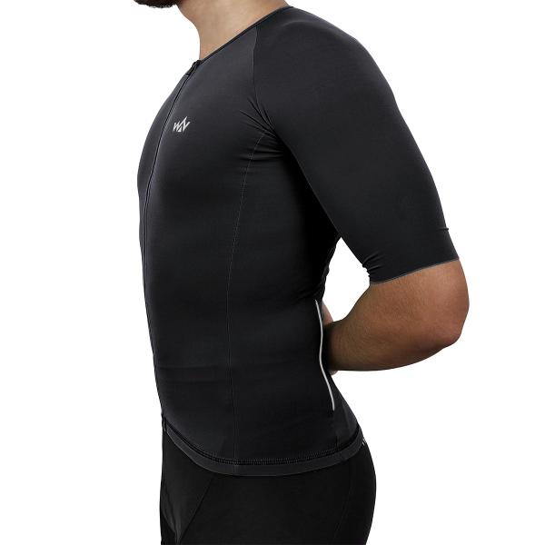 Imagem de Camiseta de Ciclismo UV50+ Unissex WV Team Ultra Preto