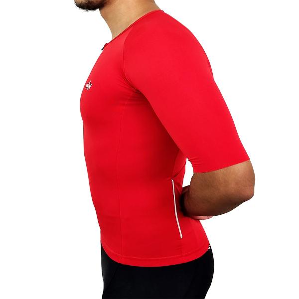 Camiseta de Ciclismo UV50+ Unissex WV Team Ultra Vermelho Imagem de Camiseta de Ciclismo UV50+ Unissex WV Team Ultra Vermelho