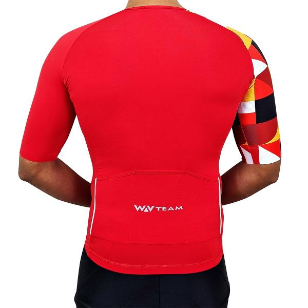 Camiseta de Ciclismo UV50+ Unissex WV Team Ultra Vermelho Imagem de Camiseta de Ciclismo UV50+ Unissex WV Team Ultra Vermelho