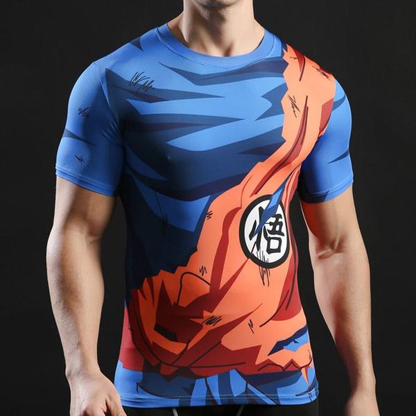 Imagem de Camiseta de compressão genérica de corrida de manga curta para homens