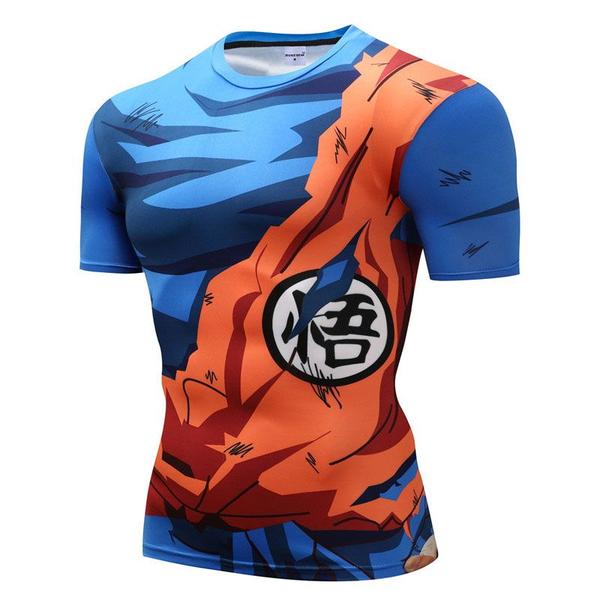 Imagem de Camiseta de compressão genérica de corrida de manga curta para homens