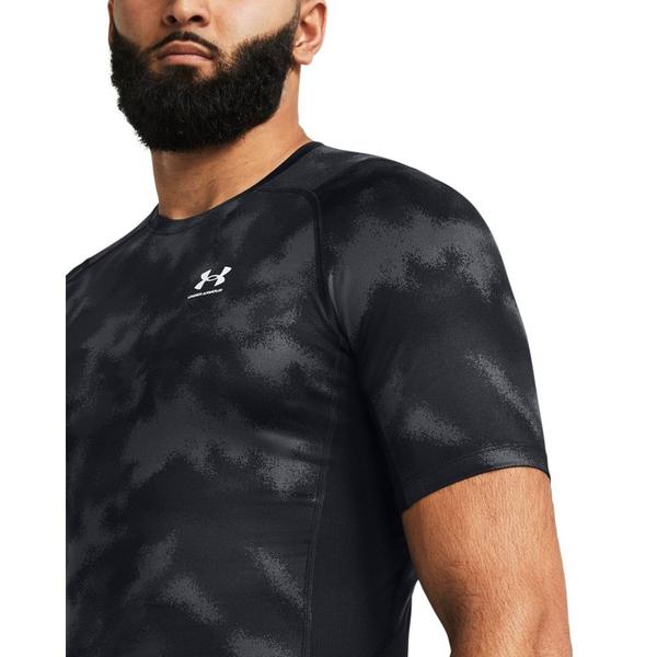 Imagem de Camiseta de Compressão Masculina Under Armour HeatGear Armour Printed