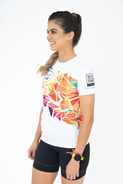 Imagem de Camiseta De Corrida Feminina White Dopamine