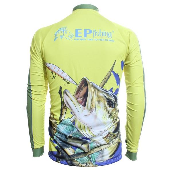 Imagem de Camiseta de Pesca EP Fishing II Infantil Tucuna Azul Brasil (+50UV)