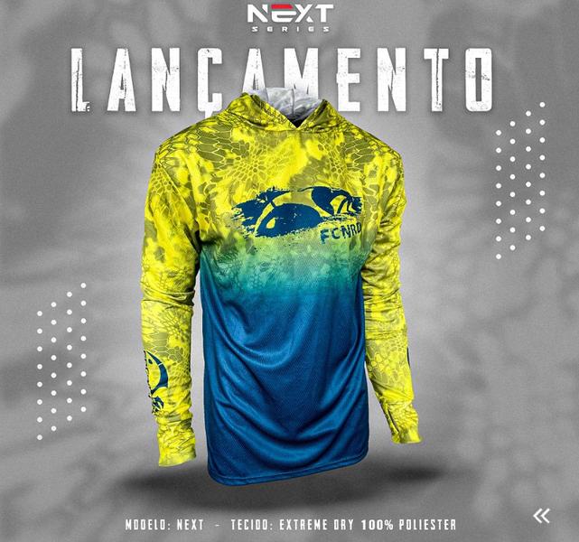 Imagem de Camiseta de Pesca Faca na Rede Next Series - Limão