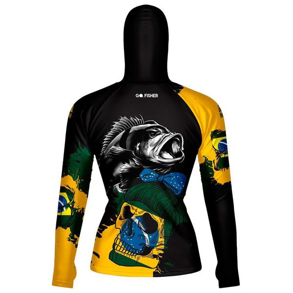 Imagem de Camiseta de Pesca Feminina Go Fisher com Capuz e Proteção Solar - Gocpzf03