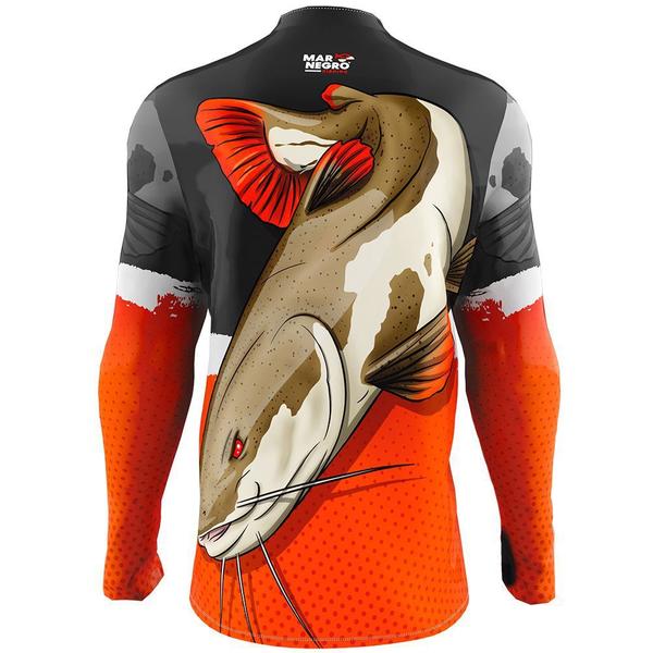 Camiseta De Pesca FPS 50+ Pirarará - Mar Negro Imagem de Camiseta De Pesca FPS 50+ Pirarará - Mar Negro