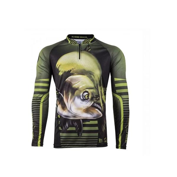 Imagem de CAMISETA DE PESCA KING BRASIL PROTEÇÃO UV-A e UV-B  50+ COR:KFF81 - SECAGEM RAPIDA