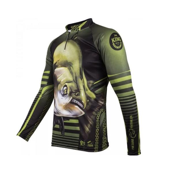 Imagem de CAMISETA DE PESCA KING BRASIL PROTEÇÃO UV-A e UV-B  50+ COR:KFF81 - SECAGEM RAPIDA