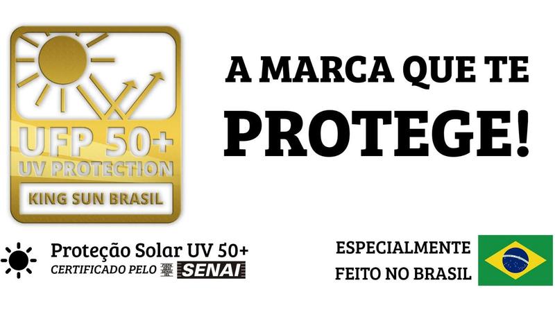 Imagem de Camiseta de Pesca King Proteção Solar Uv Com Capuz - Amarelo