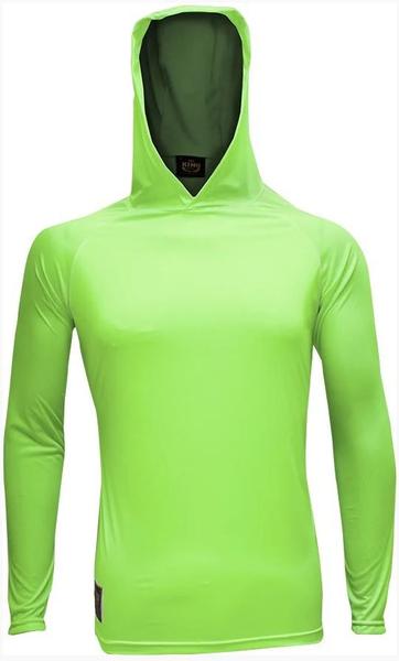 Imagem de Camiseta de Pesca King Proteção Solar Uv Com Capuz - Verde