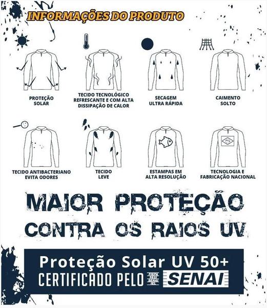 Imagem de Camiseta De Pesca King Proteção Solar Uv KD00506 - Agro