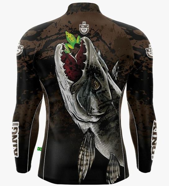 Imagem de Camiseta De Pesca King Proteção Solar Uv KFF644 New - Traíra