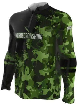 Imagem de Camiseta de pesca mar negro infantil camuflado tam 04