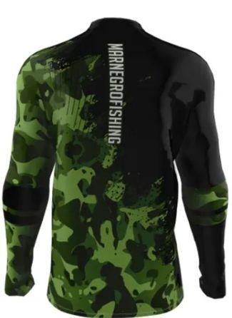 Imagem de Camiseta de pesca mar negro infantil camuflado tam 04