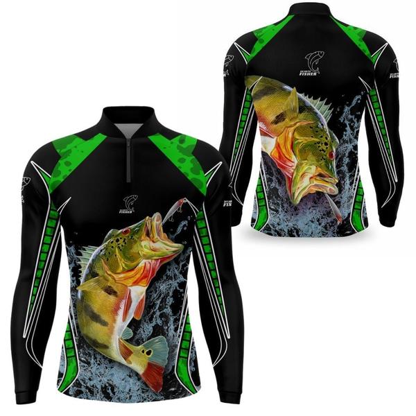 Imagem de Camiseta de Pesca Masculina Proteção UV 50 Solar Duarte Fisher Camisa De pescaria