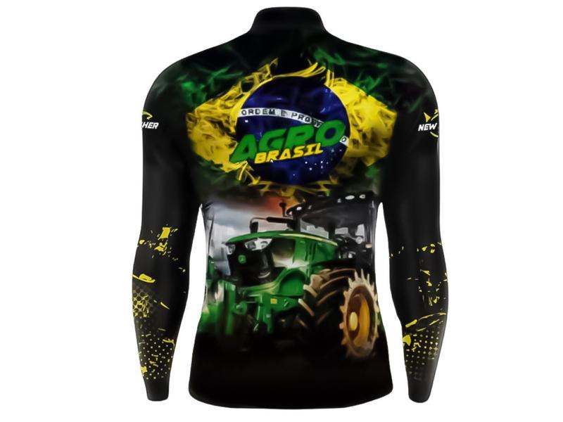 Imagem de Camiseta De Pesca New Fisher Proteção Solar UV NF26 - Agro Brasil