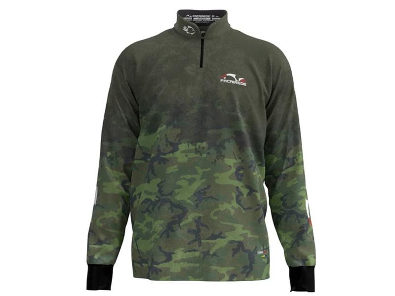 Imagem de Camiseta de Pesca Proteção Solar Faca na Rede Combat S Tamanho Especial- Camuflado 2023