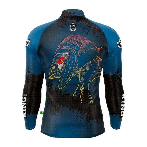 Imagem de Camiseta de Pesca Proteção Solar UV King Dourado KFF202