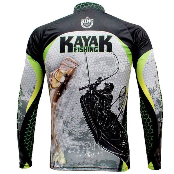 Imagem de Camiseta de pesca sublimada king brasil manga longa - kayak kff616