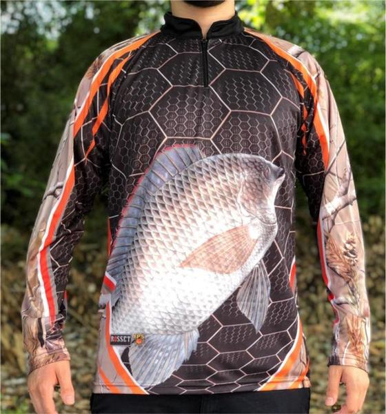 Imagem de Camiseta de Pesca Tilapia Luxo - FPS 50 + UV - Ref. 109 - Masculina