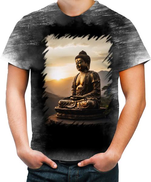 Imagem de Camiseta Desgaste Estátua de Buda Iluminado Religião 20