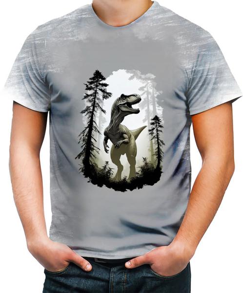Imagem de Camiseta Desgaste T-Rex Tiranossauro Dinossauro Jurassico 2
