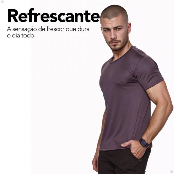 Imagem de Camiseta Dry Fit Proteção Solar Uv Termica Premium Academia