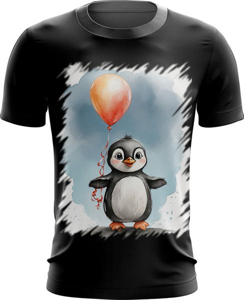 Imagem de Camiseta Dryfit Bebê Pinguim com Balões Crianças 9