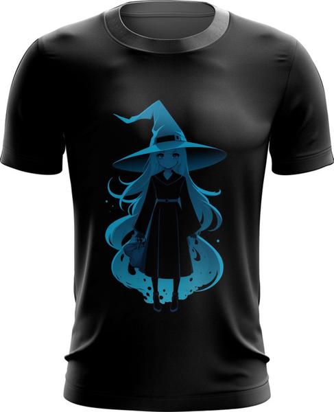 Imagem de Camiseta Dryfit Bruxa Halloween Azul Festa 7