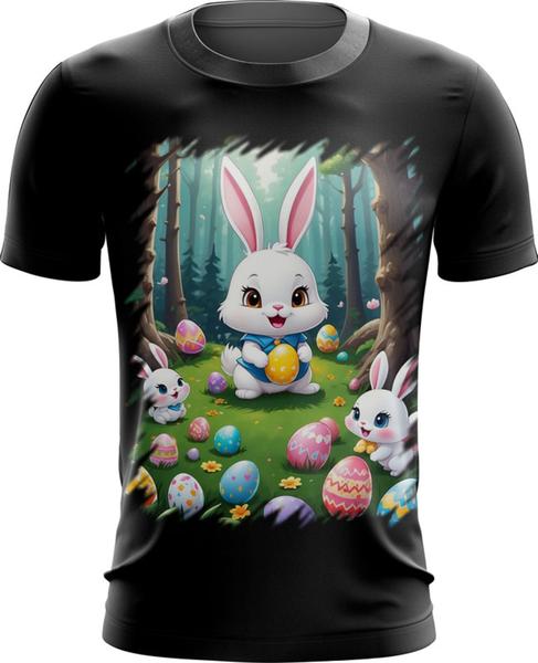 Imagem de Camiseta Dryfit Coelhinho da Páscoa Traço Infantil 4