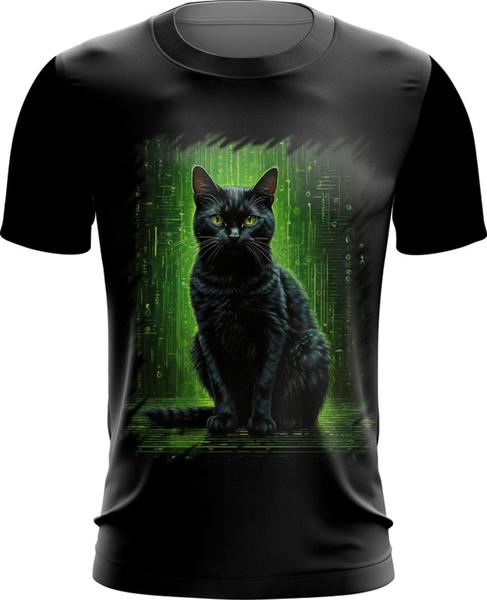 Imagem de Camiseta Dryfit de Gato Oráculo Hacker Binário Mat 6