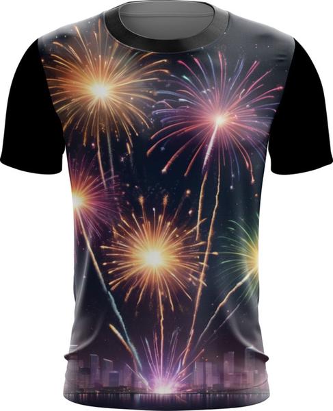 Imagem de Camiseta Dryfit Fogos de Artifício Rojões Ano Novo 2