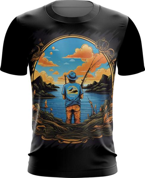 Imagem de Camiseta Dryfit Pesca Esportiva Peixes Azul Paz 8