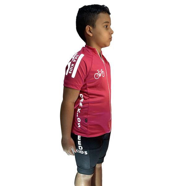 Camiseta e Bermuda acolchoada Camisa Shorts Criança Ciclista Bike Kids (Conjunto Ciclismo Infantil) - D.A Modas Imagem de Camiseta e Bermuda acolchoada Camisa Shorts Criança Ciclista Bike Kids (Conjunto Ciclismo Infantil)