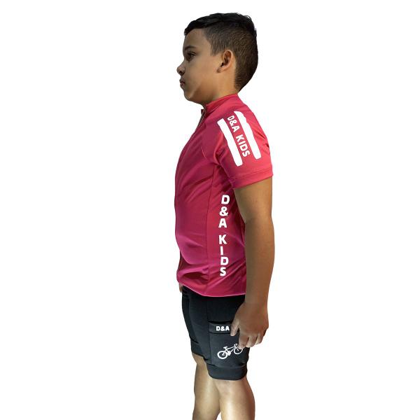 Camiseta e Bermuda acolchoada Camisa Shorts Criança Ciclista Bike Kids (Conjunto Ciclismo Infantil) - D.A Modas Imagem de Camiseta e Bermuda acolchoada Camisa Shorts Criança Ciclista Bike Kids (Conjunto Ciclismo Infantil)