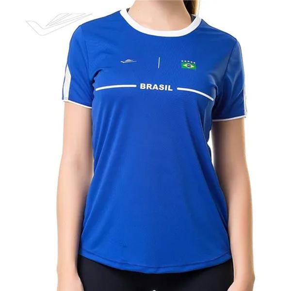 Imagem de Camiseta elite brasil torcedora futebol feminina