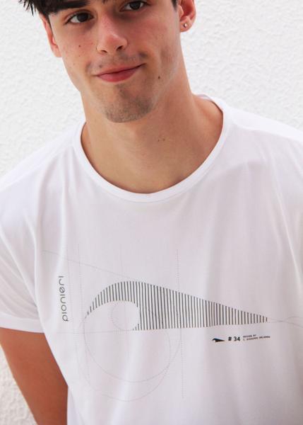 Camiseta em Poliamida Antiodor Pionieri Gioseppe Branco Imagem de Camiseta em Poliamida Antiodor Pionieri Gioseppe Branco