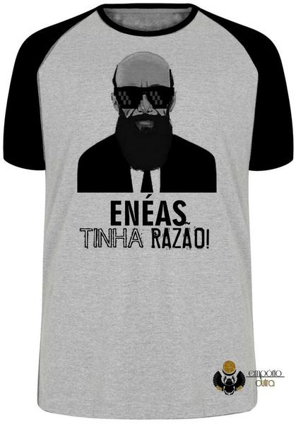 Camiseta Enéas Carneiro tinha razão Blusa Plus Size extra grande adulto ou infantil - Empório Dutra Imagem de Camiseta Enéas Carneiro tinha razão Blusa Plus Size extra grande adulto ou infantil