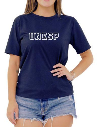 Imagem de Camiseta Faculdade Unesp Univ Estadual Paulista Sp Feminina