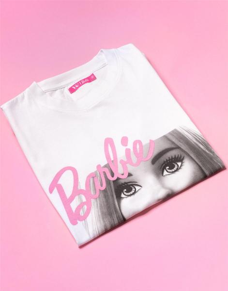 Imagem de Camiseta feminina da Barbie Be Your Own Reason to Smile branca