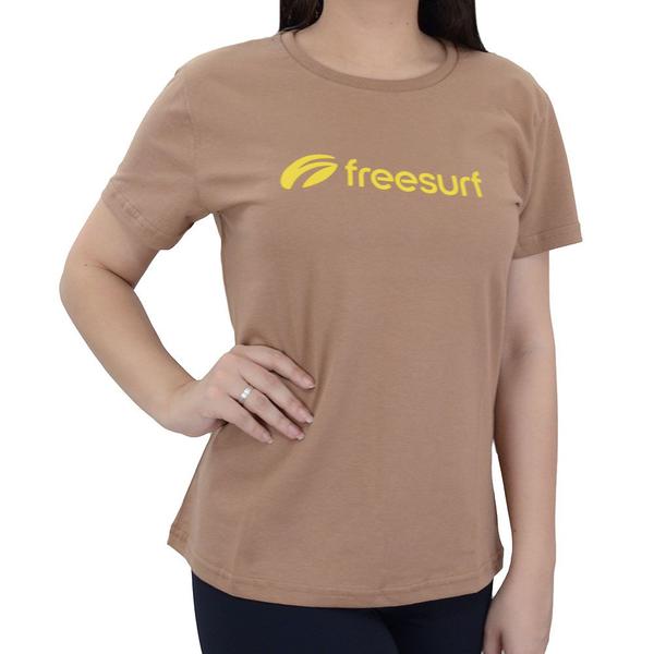 Imagem de Camiseta Feminina FreeSurf MC Baby Classic Marrom - 12160