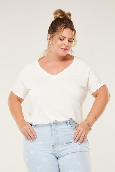 Imagem de Camiseta Feminina Plus Size Básica Tshirt Plus