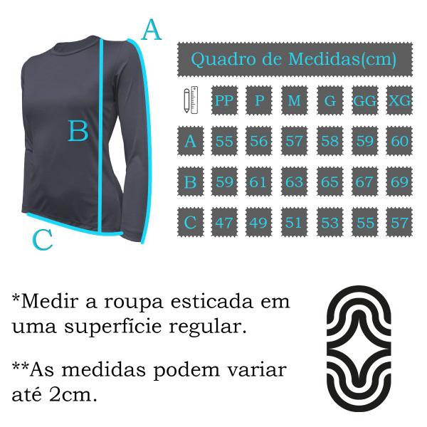 Imagem de Camiseta Feminina Skube Com Proteção UV 50+ Dry Fit Segunda Pele Térmica Tecido Termodry Manga Longa