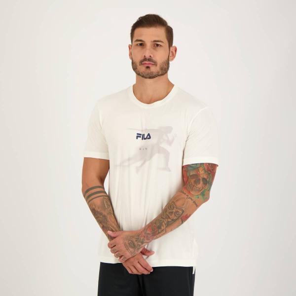 Imagem de Camiseta Fila Basic Run Print Off White