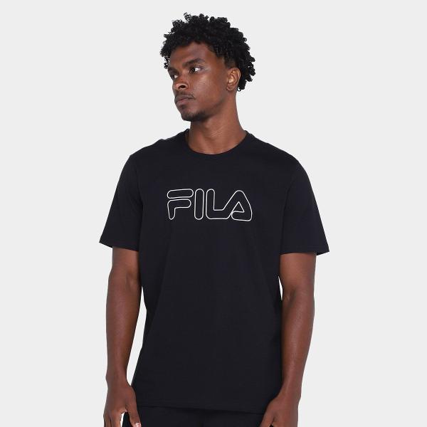 Camiseta Fila Letter Outline Masculina Camiseta Fila Letter Outline Masculina