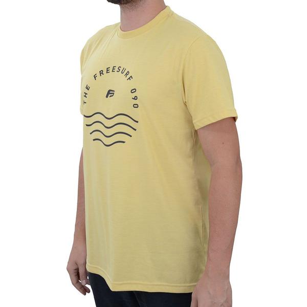 Imagem de Camiseta Freesurf Masculina MC Sunset Amarela - 1104