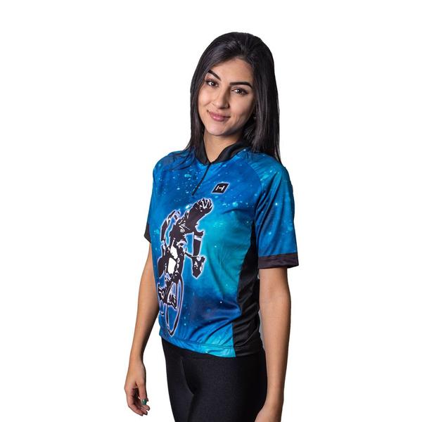 Imagem de Camiseta Headt Ciclismo Feminina Azul